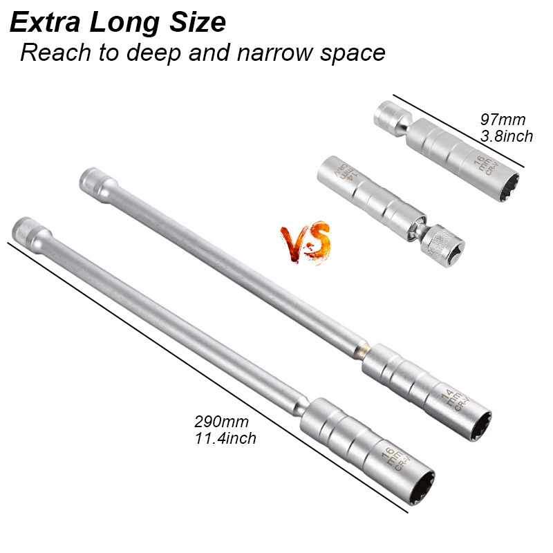 Spark Plug Socket Key Magnetic - огляд і ціна Spark Plug Socket Set