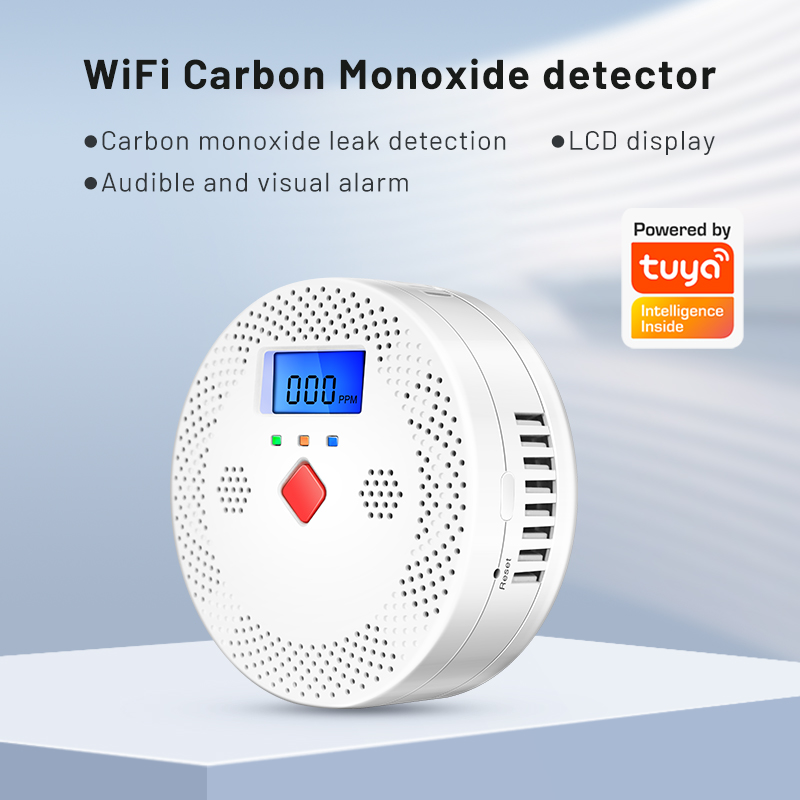 Tuya WiFi Smart Carbon Monoxid - огляд і ціна Smoke Leak Detector