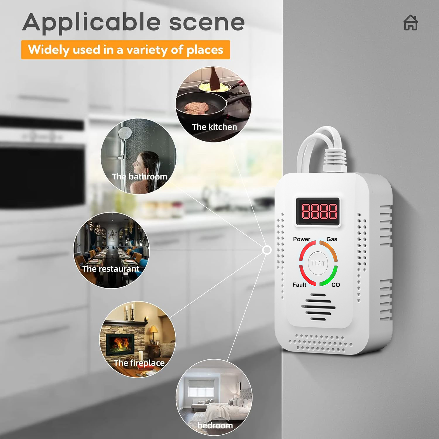 Natural Gas Detector 2in1 And  - огляд і ціна Smoke Leak Detector