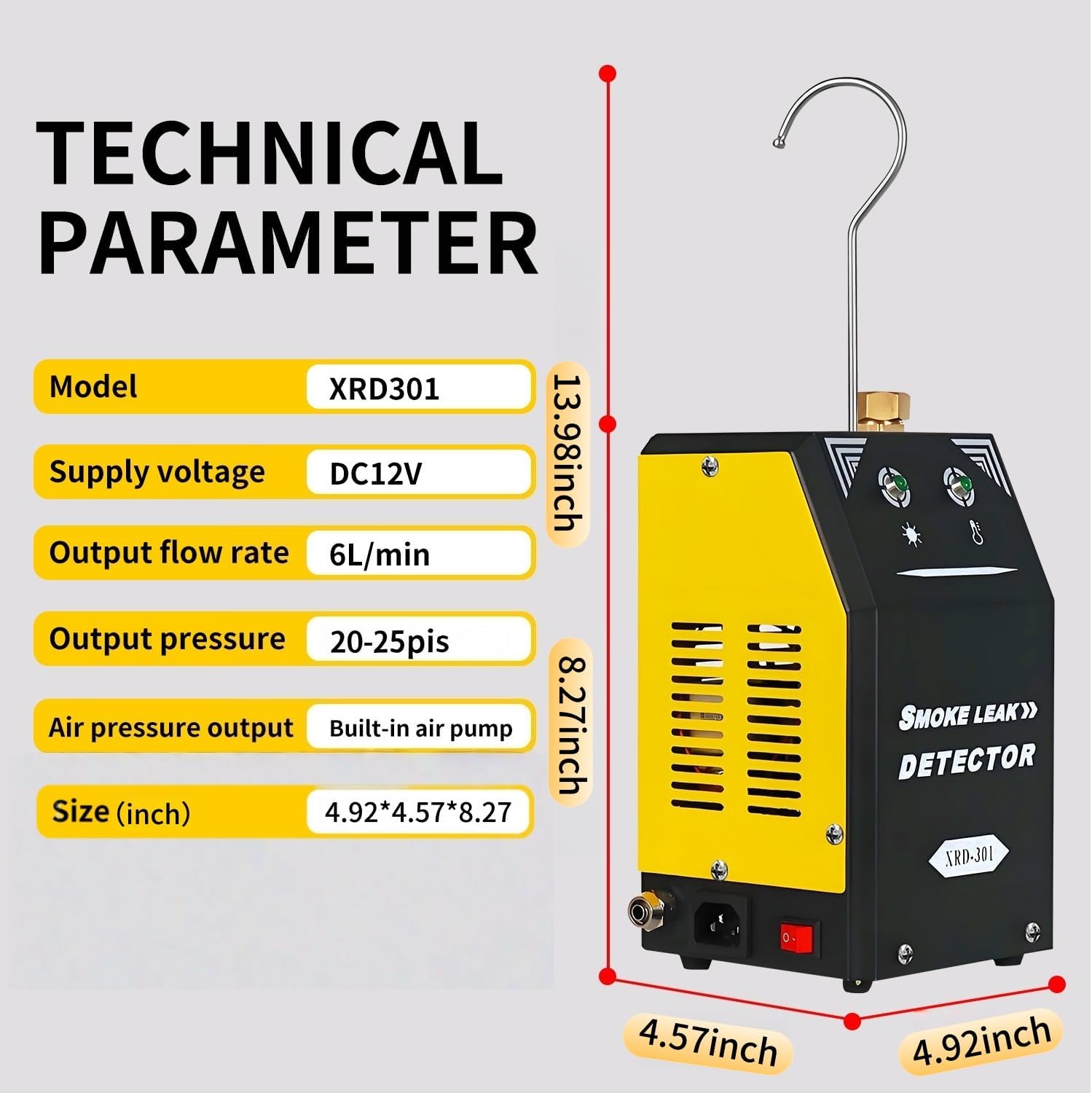 Smoking Generator Oil Smoke Pi - огляд і ціна Smoke Leak Detector