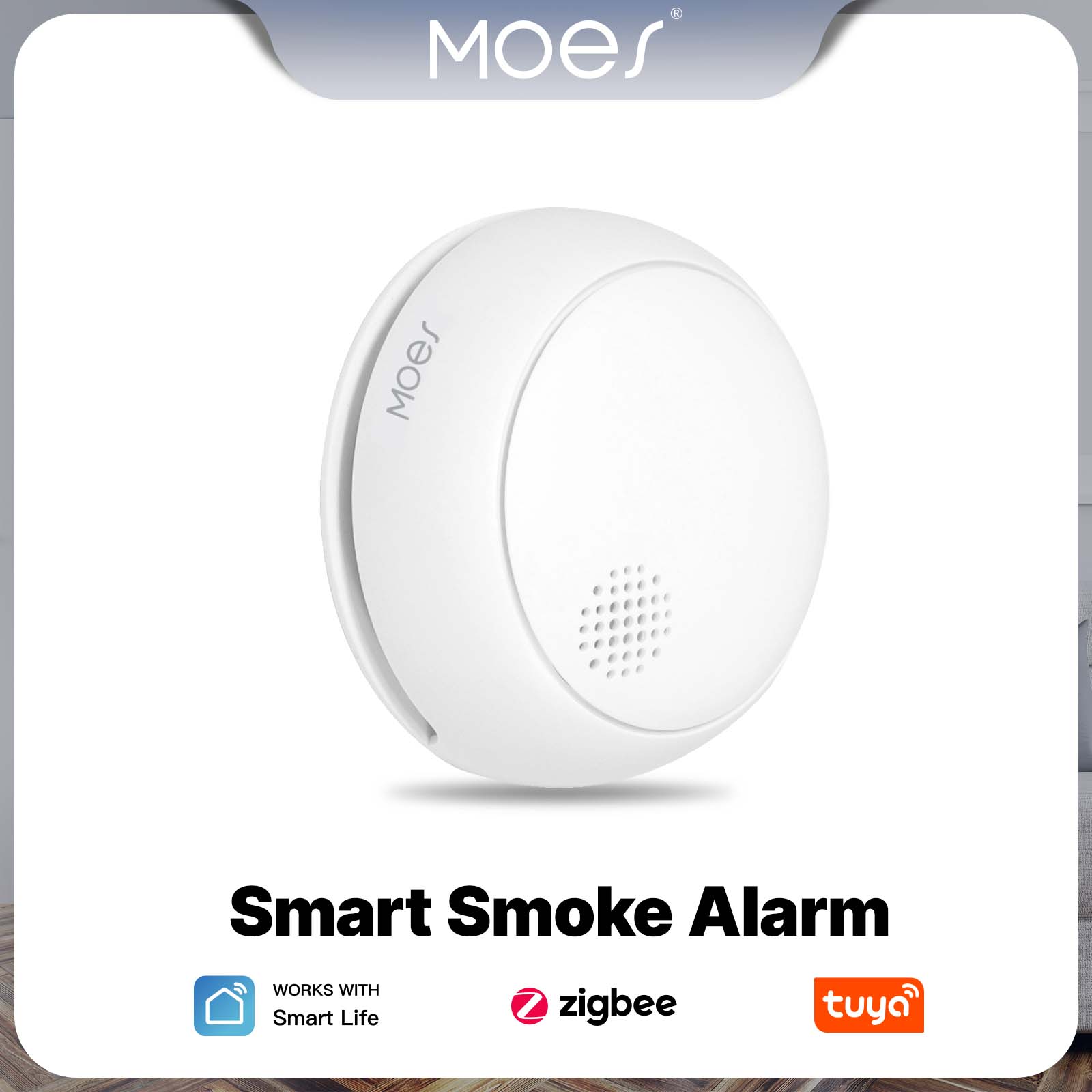 MOES ZigBee Smart Smoke Alarm  - огляд і ціна Smoke Leak Detector